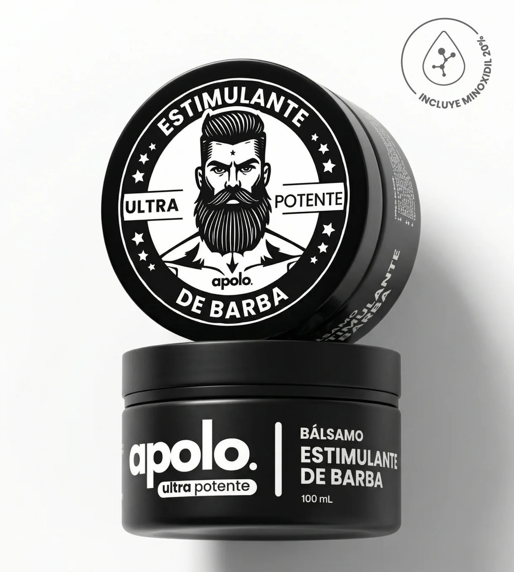 Bálsamo para Crecimiento de Barba Ultra Potente con Minoxidil 20% | 100mL