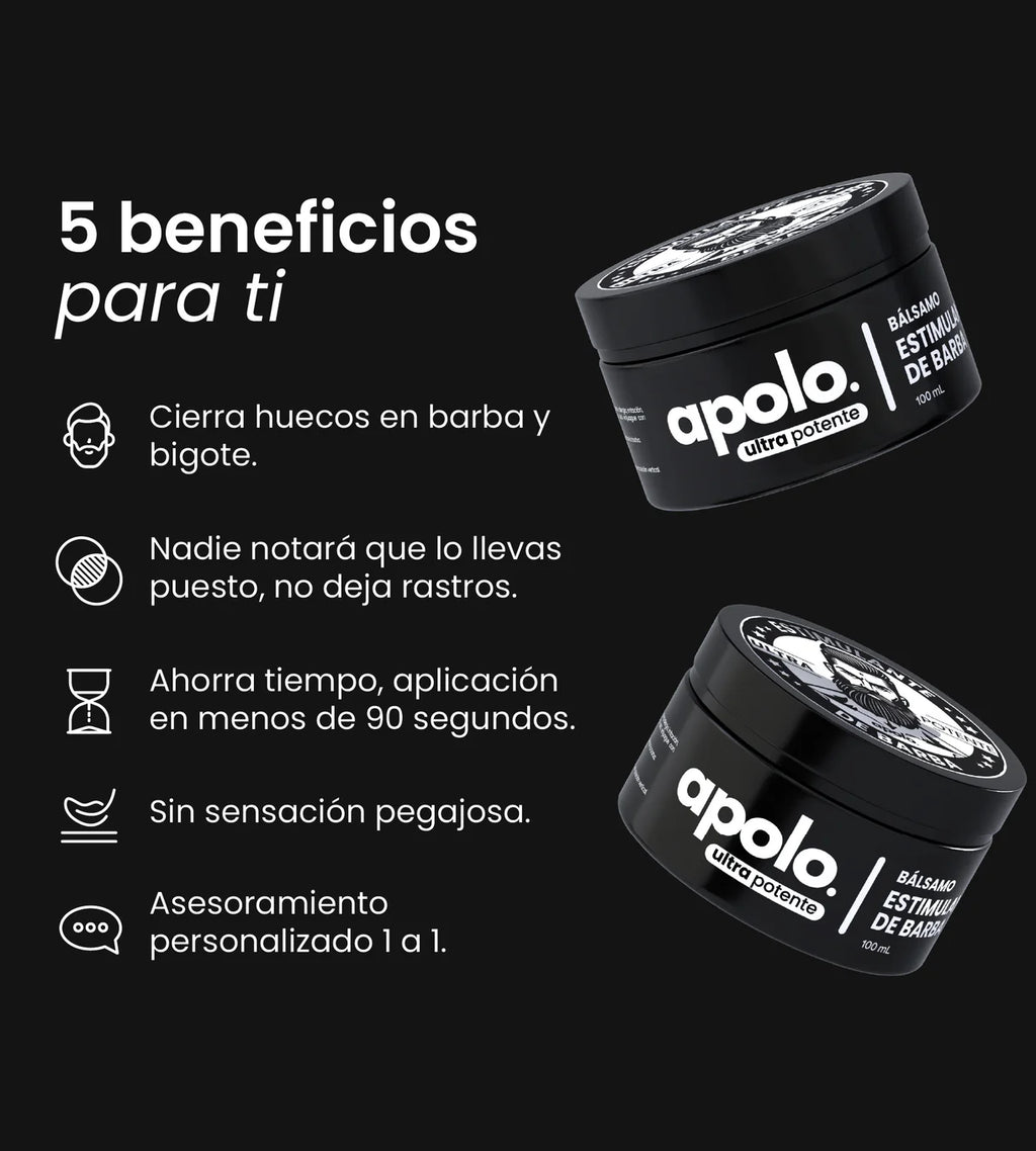 Bálsamo para Crecimiento de Barba Ultra Potente con Minoxidil 20% | 100mL